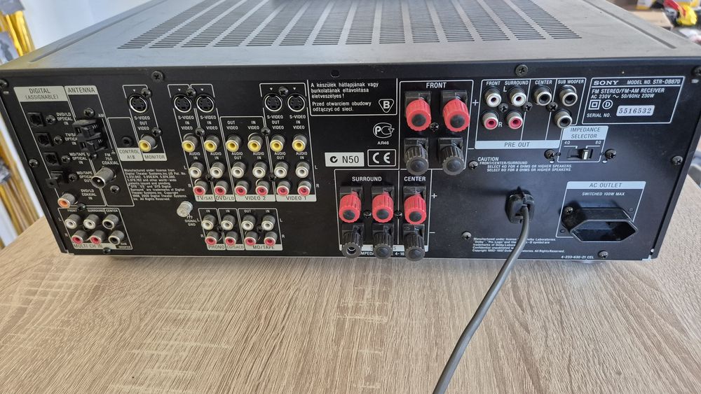 Receiver Sony STR-DB870 Seria QS - 5.1 - Telecomanda Originala