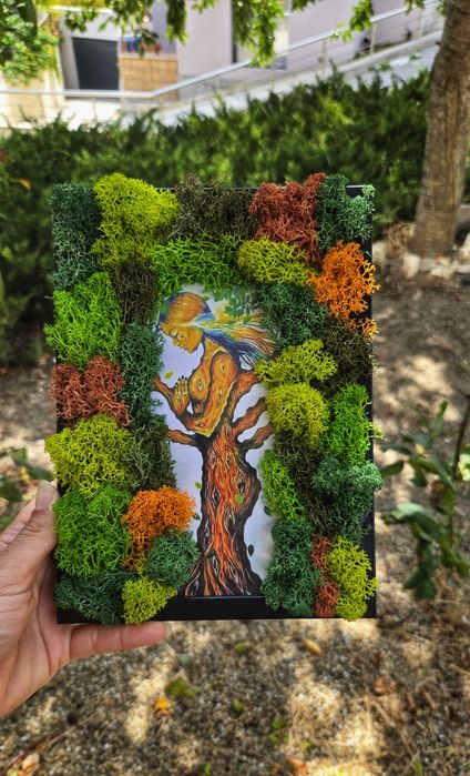 Картини за всеки повод декорирани със скандинавски мъх