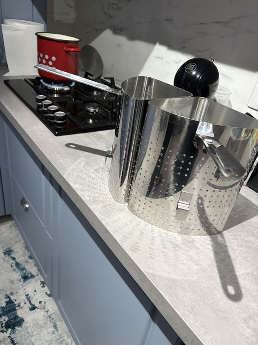 Set 2 coșuri inox pentru paste, 3L – inserții oală, stare excelentă