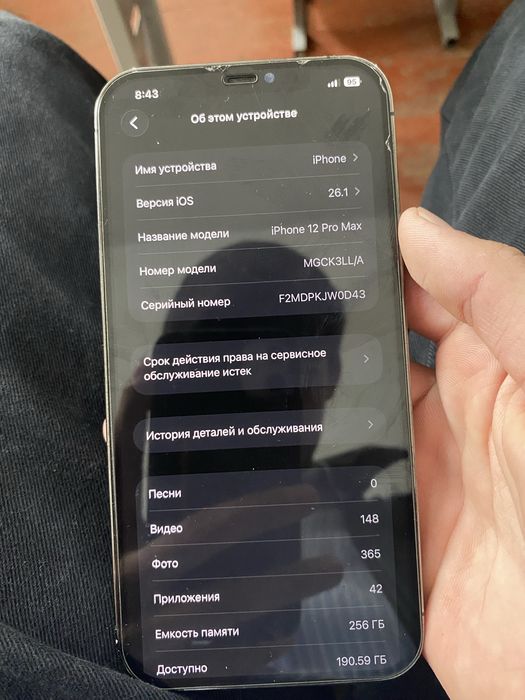 Iphone 12 pro max 256