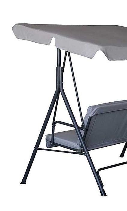 Balansoar Leagan Banca Metal Gri Curte Gradina Terasa 3 Persoane Relaxare Livrare GRATUITA !