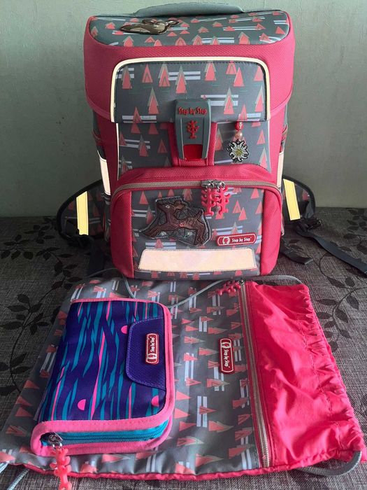 Ghiozdan HAMA Step by Step Space Modern Deer clase primare