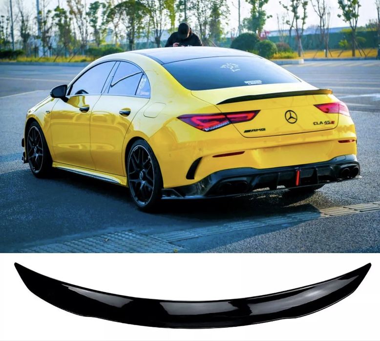 Спойлер лип за багажника – Mercedes W118 CLA Class , черен гланц
