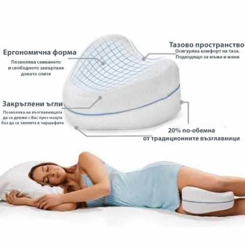 Ортопедична мемори възглавница за крака – Leg foam pillow