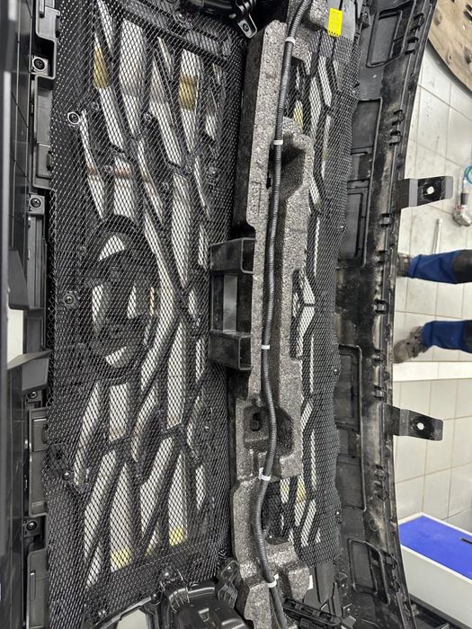 Установка сетки на бампер