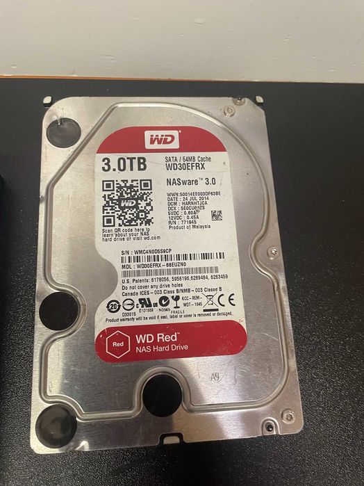 Hard  3 TB, SATA3, 100 % health, calculator / supraveghere, WD Red WD30EFRX