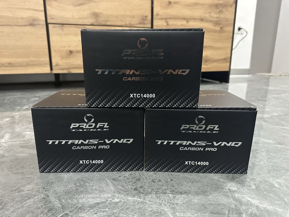 SET 3 Mulinete  PRO FL Titans-VNQ CARBON XTC 14000  2026