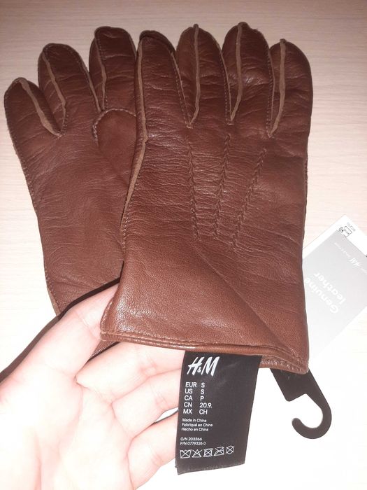 НОВИ ръкавици H&M естествена кожа