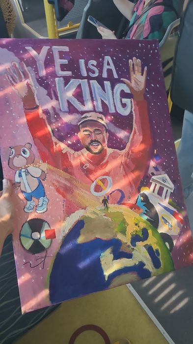 "YE IS A KING" 50×70 см