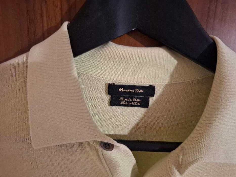 Tricou Massimmo Dutti verde pal M