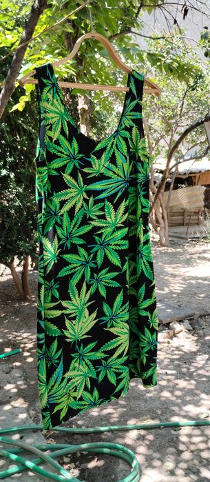 Платье Weed сарафан конопля