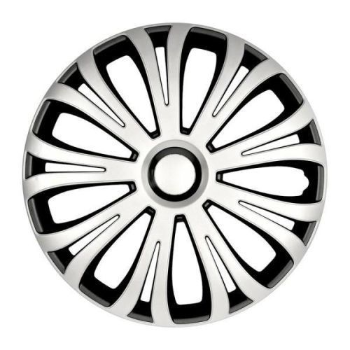 Set capace roti pe 16, negru si argintiu