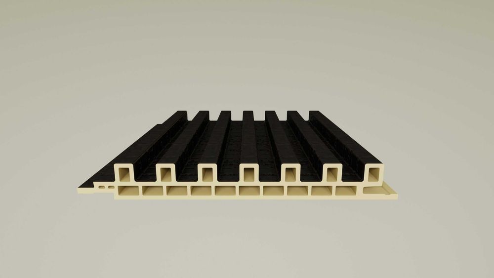 WPC Акустична облицовка Pablo Nero, 280/13.8/1.8см