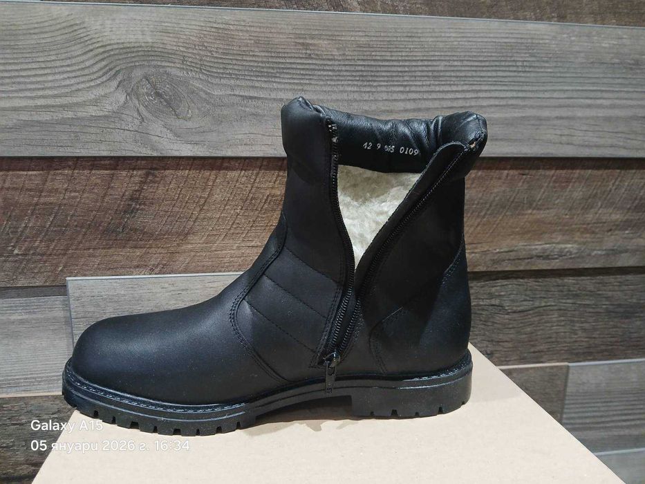 Кожени зимни боти 42