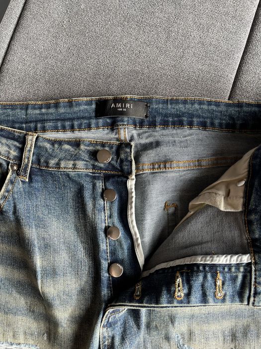 AMIRI :Varsity ripped jeans(УНИВЕРСАЛНИ)