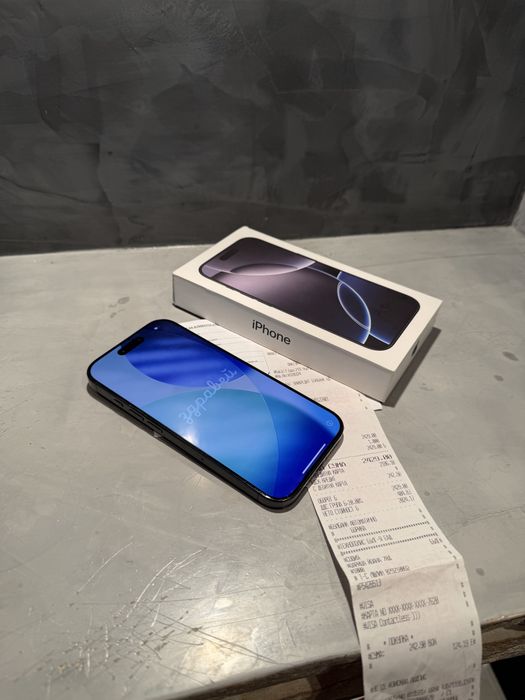 КАТО НОВ Iphone 16 Pro Black Titanium + гаранция