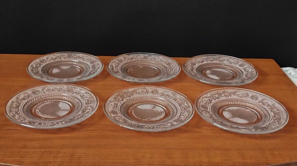 Малайзийски тортен сервиз от пресовано стъкло