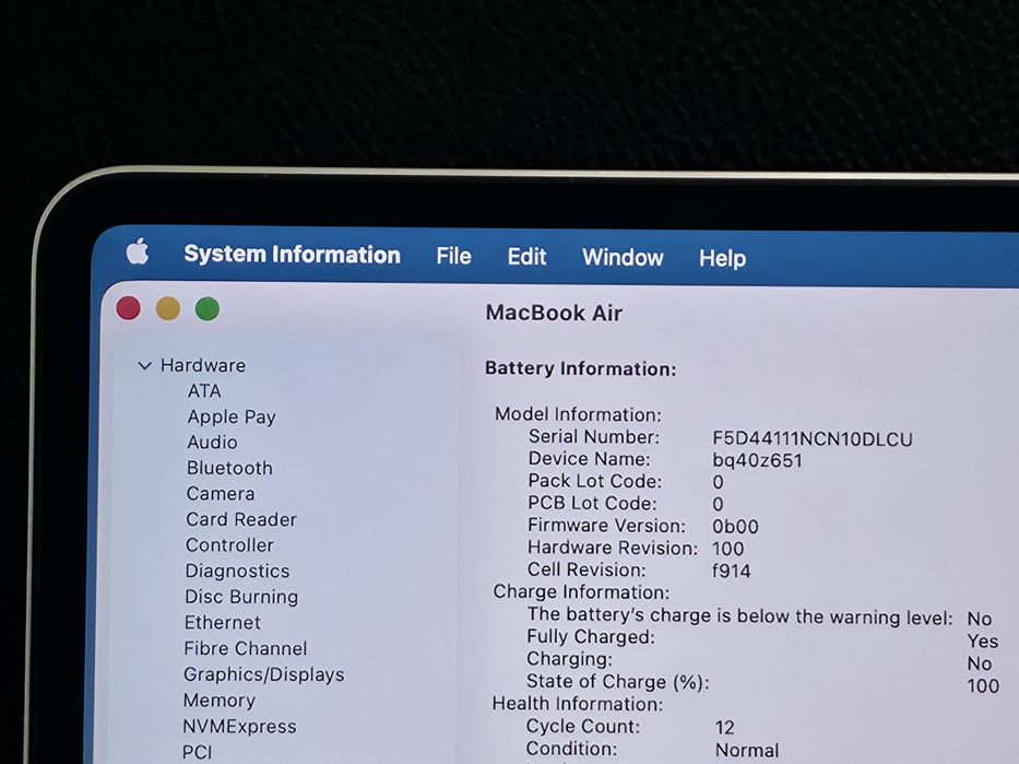 КАТО НОВ 256GB Apple MacBook Air 13.6'' M3 / 16GB Гаранция Зора 2027г.