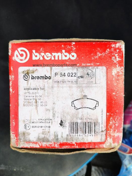 Задни накладки Brembo Mitsubishi Space star Carisma  Volvo S 40