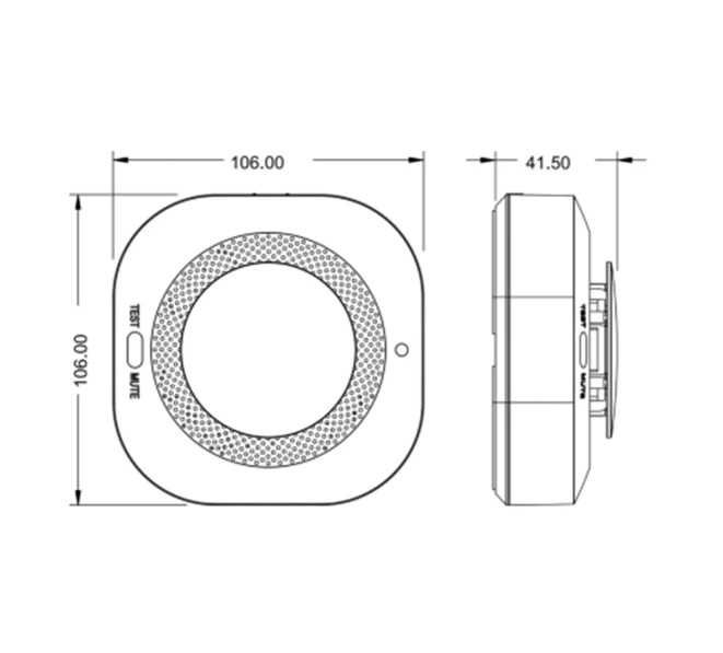 Безжичен сензор за дим
Безжичен сензор за дим