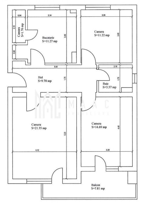 Apartament de vânzare Sibiu 3 camere | Ștrand | Garaj | boxă