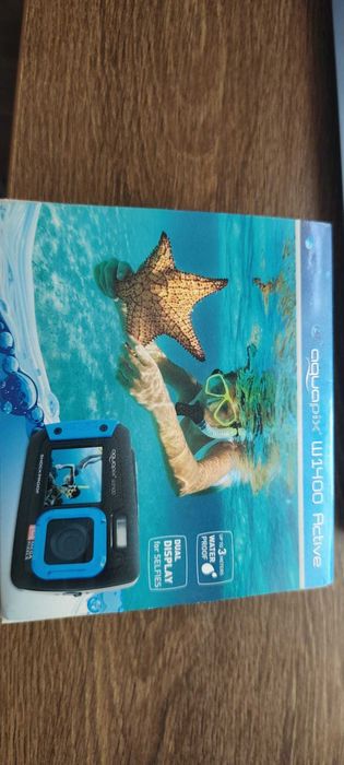 aparat foto AquaPix W1400, Subacvatic, albastru +32GB mSD si Husa
