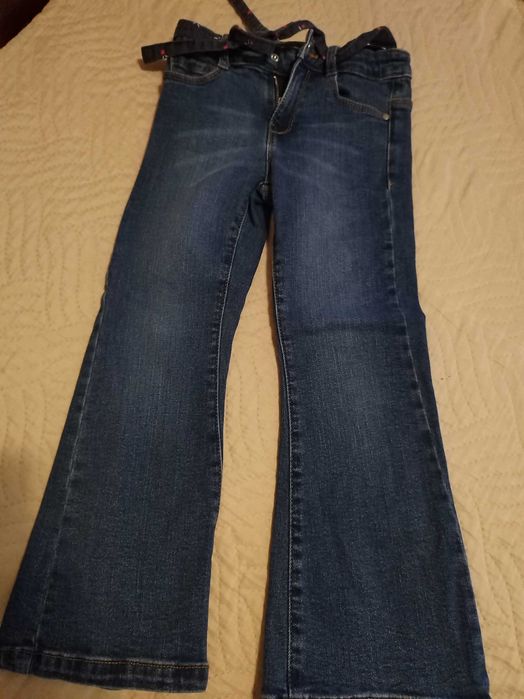 Дънки Okaidi, рокля и блуза Zara 116