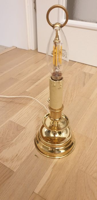 Accesoriu decorațiune lampa vintage colectie alama Belgia 1940