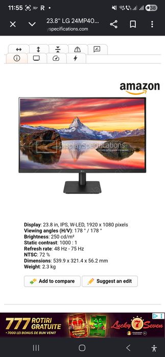 Monitor LG 24MP400