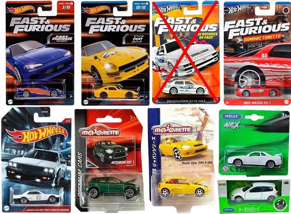 % ПРОМОЦИЯ % Hot Wheels Matchbox колички Honda Nissan Mitsubishi и др.