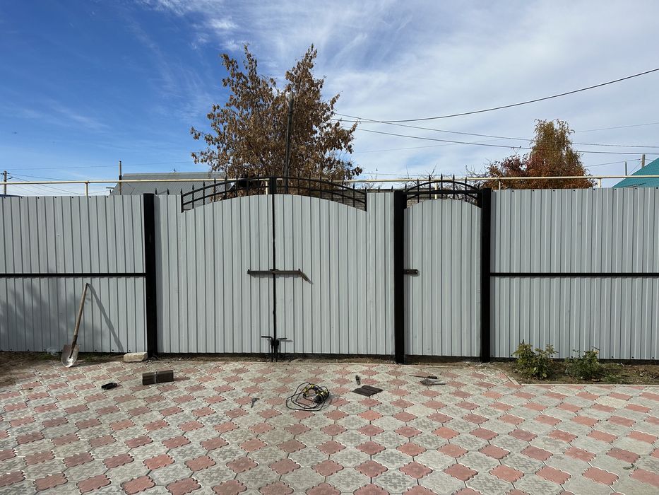 Ворота с устаровкой