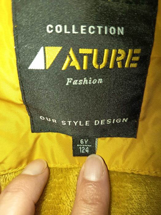 Топло зимно яке за момиче 6 год, размер 122