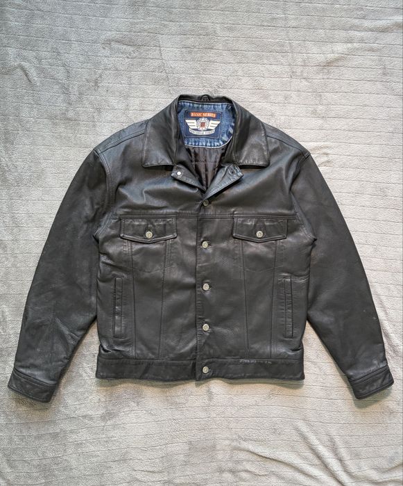 Geaca trucker/biler real leather barbati