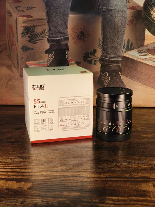 Obiectiv Sony E 7Artisans 55mm F1.4 – obiectiv manual, NOU