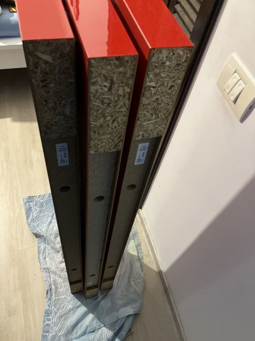 3 Polite ikea pal lucios rosu 110x26.5x5cm