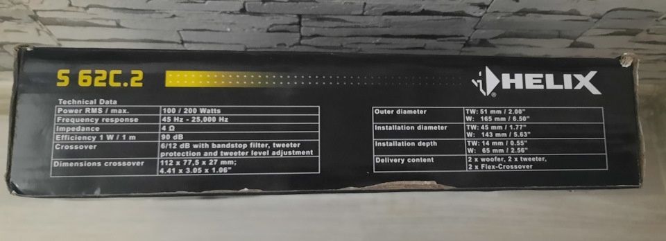 Динамики Hellix мид басс