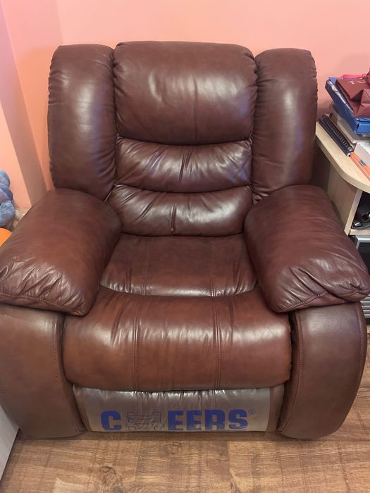 Люлеещ се стол кожен Промоция