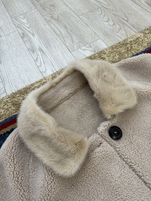 Зимнее шуба с норковым вортоником