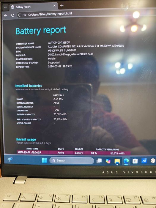 LAPTOP ASUS VIVOBOOK S14 32GB RAM 1TB SSD AMD Ryzen™ AI 9 HX 370 3K ASUS Lumina OLED display
