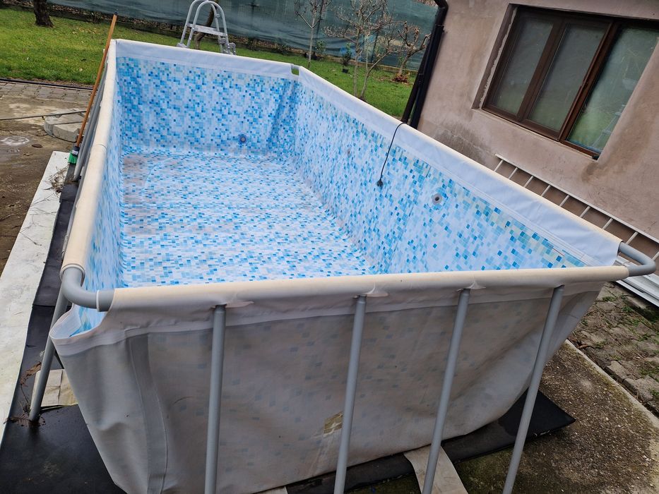 Piscina supraterana 400x200 cm, stare buna, cu pompa si filtru