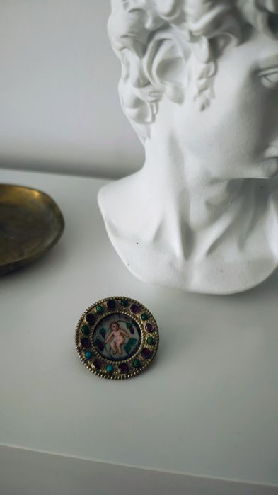 Brosa antica argint perioada victoriana