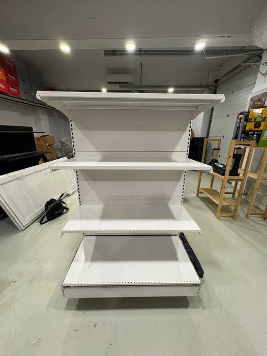 Raft Metalic Comercial Magazin – Tip Gondolă Dublă (Două Fețe) – Stare Top