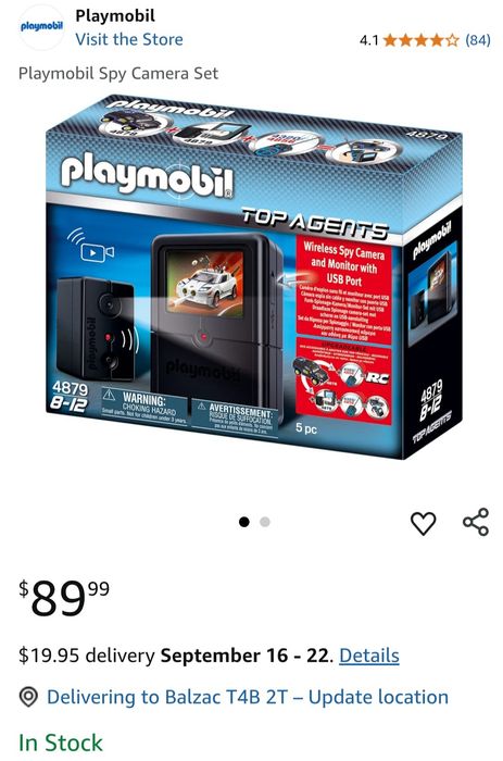 Playmobil jucărie tip monitor color cu recepție wireless și port USB