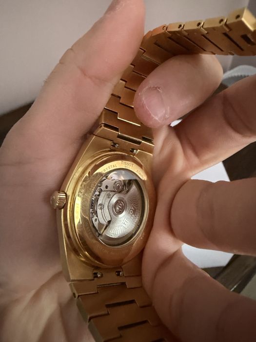 Tissot PRX gold auriu automat acte, cutie