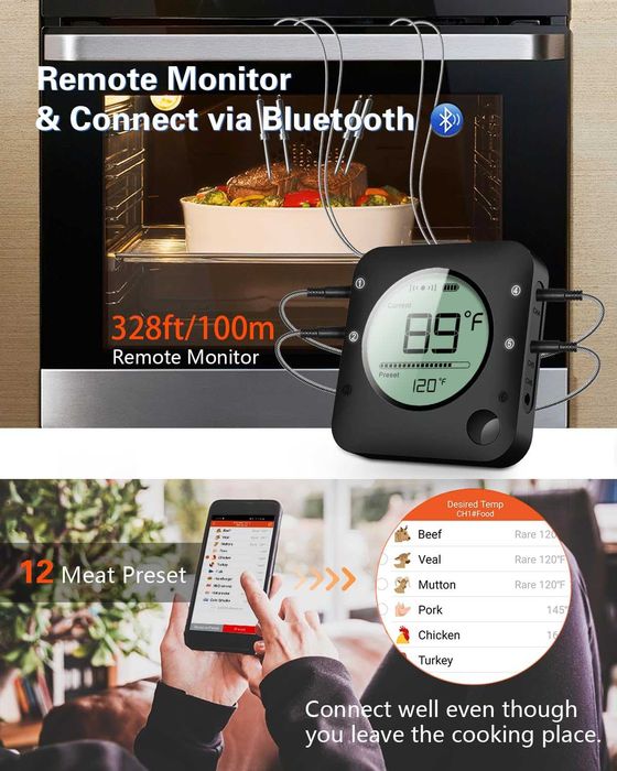 BFOUR Bluetooth термометър за месо за грил