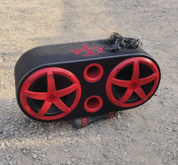 Сабвуфер Урал Хуракан 2х12 с регуляторам