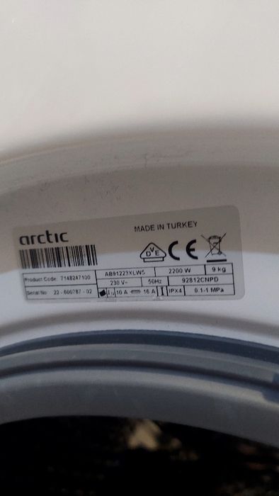 Mașină de spălat Arctic 9 kg