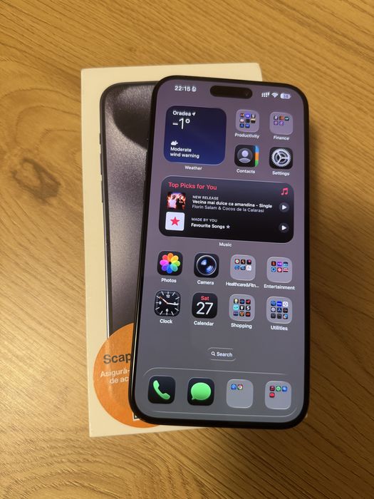 Vand iPhone 15 pro max 256gb blue titanium