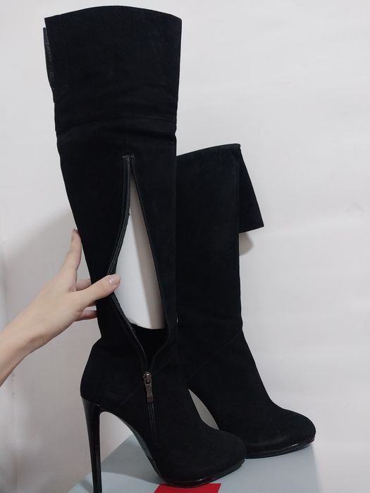 Для любителей замш и набук. Батфорты для высоких девушек