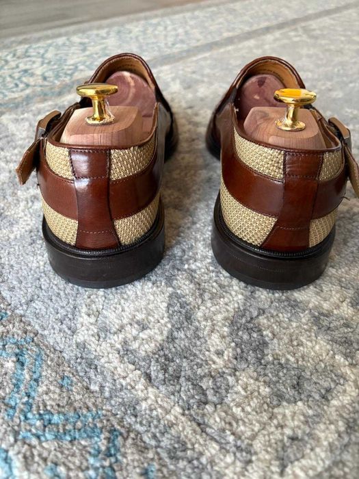 Pantofi Mezlan piele impletita